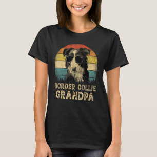 Border Collie Opa Hondenliefhebbers Vader T-shirt