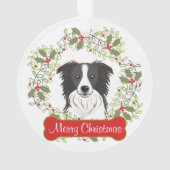 Border Collie Ornament (achterkant)