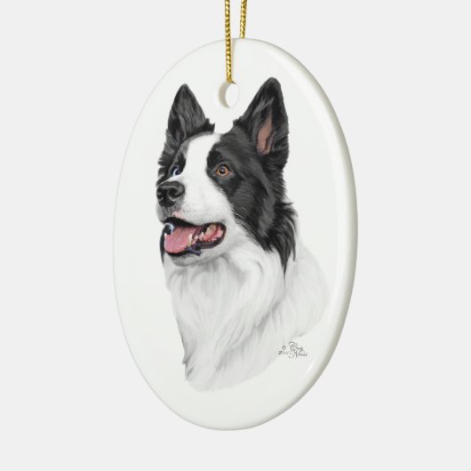 Border Collie Ornament (Links)