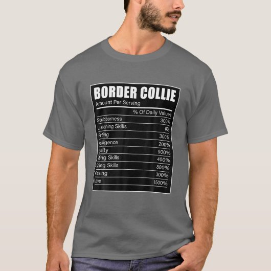 Border Collie Owner Puppy Hondenliefhebber Border  T-shirt (Voorkant)