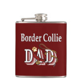 Border Collie Pap Heupfles (Voorkant)