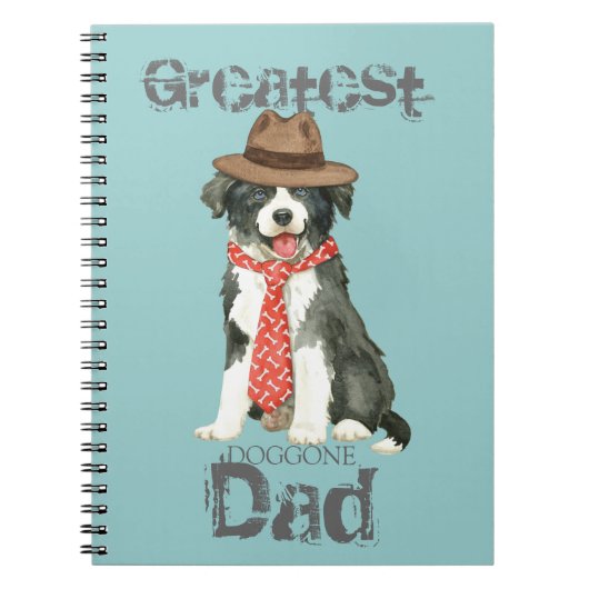 Border Collie Pap Notitieboek (Voorkant)