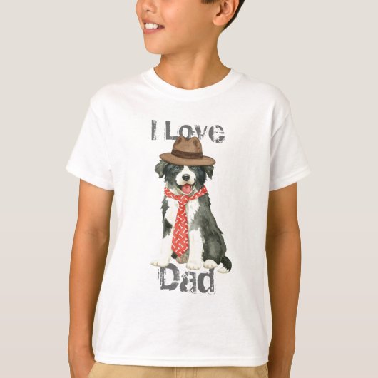 Border Collie Pap T-shirt (Voorkant)