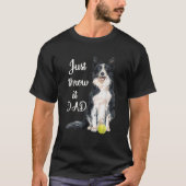 Border Collie Pap T-shirt (Voorkant)