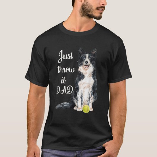 Border Collie Pap T-shirt (Voorkant)