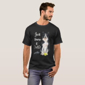 Border Collie Pap T-shirt (Voorkant volledig)