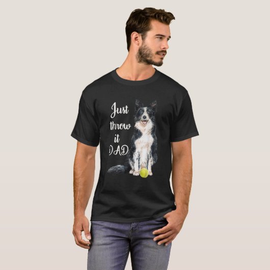 Border Collie Pap T-shirt (Voorkant volledig)