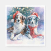 Border Collie Paper Napkin Servet (Voorkant)