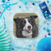 Border Collie Papieren Bordje (Feest)