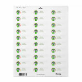 Border Collie Patrick's Day Labels (Full Sheet)