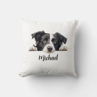 Border Collie Peeking Honden Sublimatie Bundel Kussen