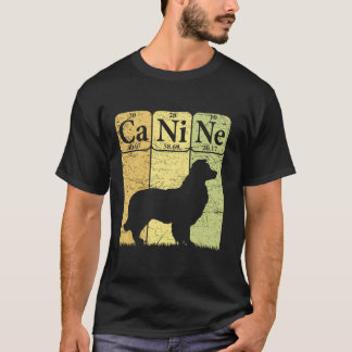 border collie periodieke tabelelementen Hondenlief T-shirt