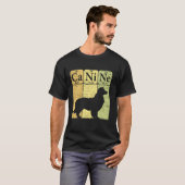 border collie periodieke tabelelementen Hondenlief T-shirt (Voorkant volledig)