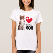 Border Collie Personalized Ma T-Shirt (Voorkant)