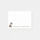 Border Collie Persoonlijke notities Post-it® Notes (Voorkant)
