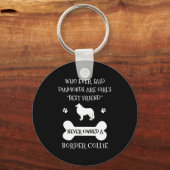 Border Collie Pet Dog Best Friend Sleutelhanger (Voorkant)