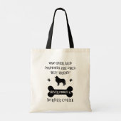 Border Collie Pet Dog Best Friend Tote Bag (Achterkant)