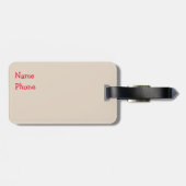 Border Collie Pet Name Crate Travel Label Bagagelabel (Achterkant horizontaal)