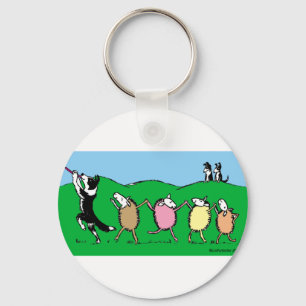 Border Collie Pied Piper Sleutelhanger