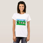 Border Collie Pied Piper T-shirt (Voorkant volledig)