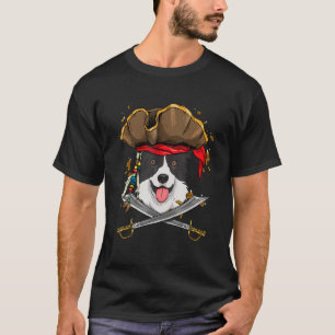 Border Collie Pirate Kinder Hondenpiraat Pumpkin H T-shirt