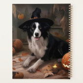 Border Collie Pompoenen Halloween Griezelen Planner (Achterkant)