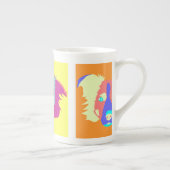 Border Collie Pop Art Porselein Kop (Rechts)