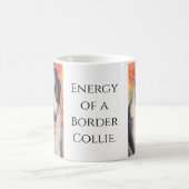 Border Collie Portrait Digital Painting Magische Mok (Center)