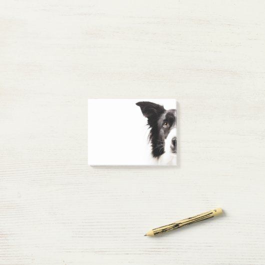 Border Collie Portrait Post-it® Notes (Op bureau)