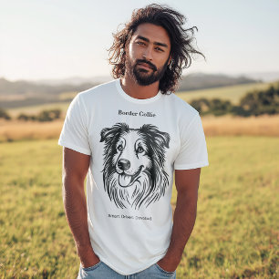 Border Collie Portrait T-shirt