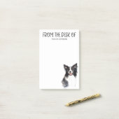 Border Collie Post-it® Notes (Op bureau)