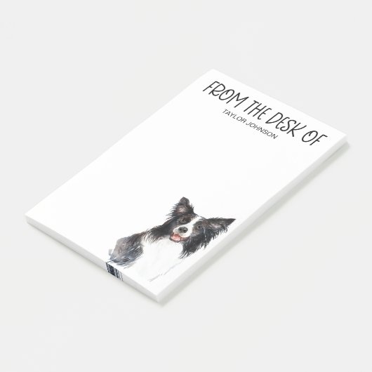 Border Collie Post-it® Notes (Schuin)