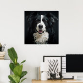 Border Collie Poster (Thuiskantoor)