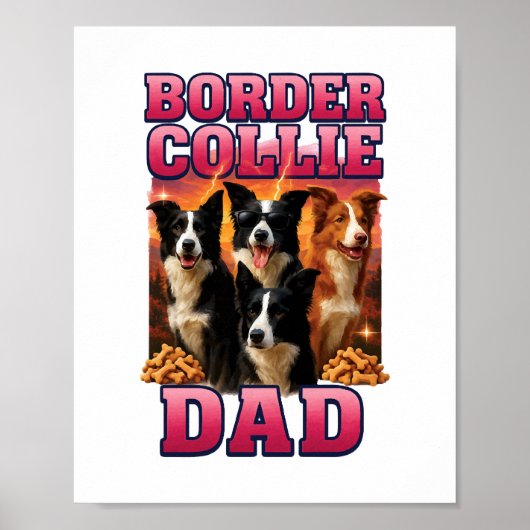 Border Collie Poster (Voorkant)