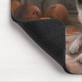 Border Collie Pumpkins Halloween Eng Muismat (Hoek)