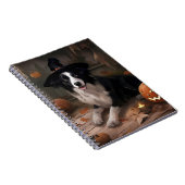 Border Collie Pumpkins Halloween Eng Notitieboek (Rechterzijde)