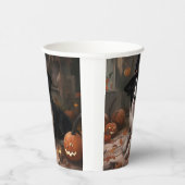 Border Collie Pumpkins Halloween Eng Papieren Bekers (Rechts)