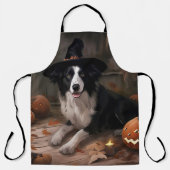 Border Collie Pumpkins Halloween Eng Schort (Voorkant)