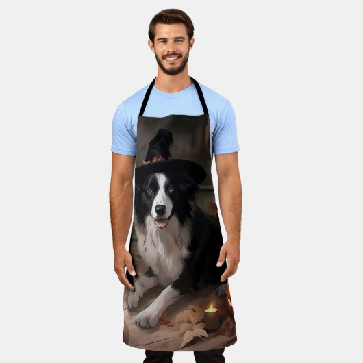 Border Collie Pumpkins Halloween Eng Schort (Gedragen)