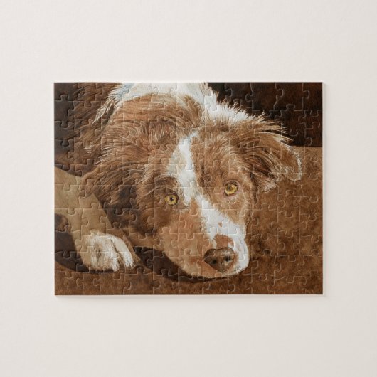 Border Collie Pup Legpuzzel (Horizontaal)