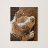 Border Collie Pup Legpuzzel (Verticaal)