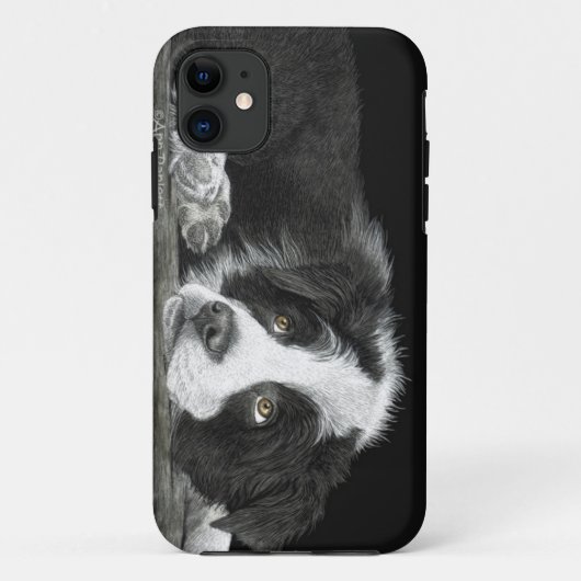 Border Collie Pup - "Vertel me meer over schapen" Case-Mate iPhone Case (Achterkant)