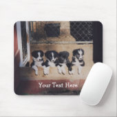 Border Collie Puppies Dog Mousepad Muismat (Met muis)