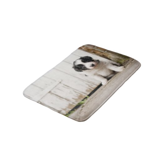 Border Collie Puppy Badmat (Gekanteld)
