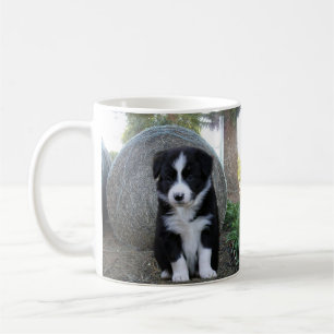 Border Collie Puppy Boerderij Life, Koffiemok