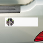 Border Collie Puppy Bumpersticker (Op auto)