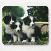 Border Collie Puppy Dog Mousepad Muismat (Voorkant)