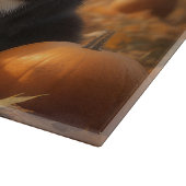 Border Collie Puppy Herfst Delight Pompoen Snijplank (Hoek)