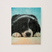 Border Collie Puppy Legpuzzel (Verticaal)