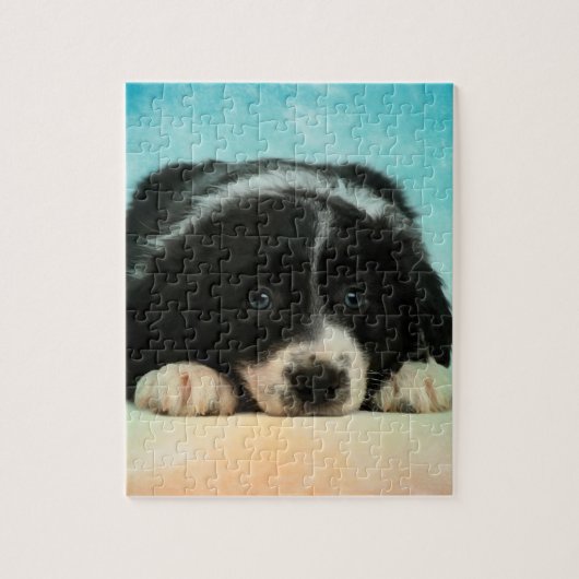 Border Collie Puppy Legpuzzel (Verticaal)